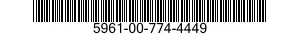 5961-00-774-4449 TRANSISTOR 5961007744449 007744449