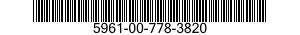 5961-00-778-3820 SEMICONDUCTOR DEVICE,DIODE 5961007783820 007783820