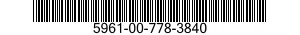 5961-00-778-3840 RETAINERTRANSISTOR 5961007783840 007783840