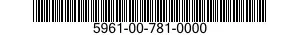 5961-00-781-0000  5961007810000 007810000