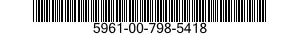 5961-00-798-5418 SEMICONDUCTOR DEVICE SET 5961007985418 007985418