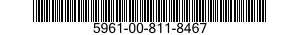 5961-00-811-8467 SEMICONDUCTOR DEVICE,DIODE 5961008118467 008118467