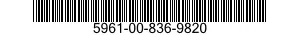 5961-00-836-9820 TRANSISTOR 5961008369820 008369820