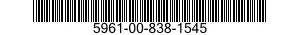5961-00-838-1545 SEMICONDUCTOR DEVICE,DIODE 5961008381545 008381545