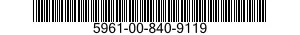 5961-00-840-9119 SEMICONDUCTOR DEVICE,DIODE 5961008409119 008409119
