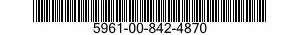 5961-00-842-4870 SEMICONDUCTOR DEVICE,DIODE 5961008424870 008424870