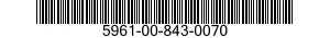 5961-00-843-0070  5961008430070 008430070