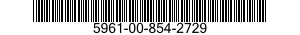 5961-00-854-2729 TRANSISTOR 5961008542729 008542729