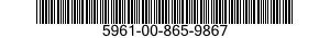 5961-00-865-9867 SEMICONDUCTOR DEVICE,DIODE 5961008659867 008659867
