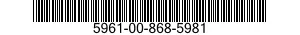 5961-00-868-5981 RECTIFIER,SEMICONDUCTOR DEVICE 5961008685981 008685981