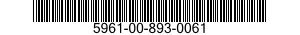5961-00-893-0061 SEMICONDUCTOR DEVICE,DIODE 5961008930061 008930061