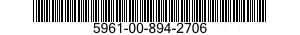 5961-00-894-2706 TRANSISTOR 5961008942706 008942706