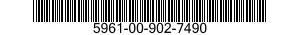 5961-00-902-7490 SEMICONDUCTOR DEVICE,DIODE 5961009027490 009027490