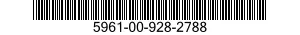 5961-00-928-2788 TRANSISTOR 5961009282788 009282788