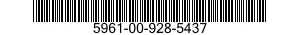 5961-00-928-5437 SEMICONDUCTOR DEVICES,UNITIZED 5961009285437 009285437