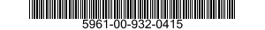 5961-00-932-0415 SEMICONDUCTOR DEVICE,DIODE 5961009320415 009320415