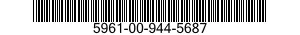 5961-00-944-5687 SEMICONDUCTOR DEVICE,DIODE 5961009445687 009445687