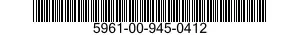 5961-00-945-0412 SEMICONDUCTOR DEVICE,DIODE 5961009450412 009450412