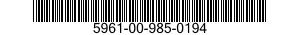 5961-00-985-0194  5961009850194 009850194