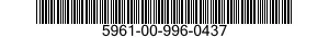 5961-00-996-0437 TRANSISTOR 5961009960437 009960437