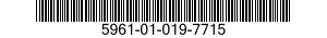 5961-01-019-7715 TRANSISTOR 5961010197715 010197715