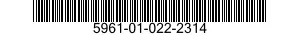 5961-01-022-2314 TRANSISTOR 5961010222314 010222314