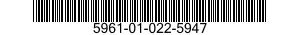 5961-01-022-5947 SEMICONDUCTOR DEVICE ASSEMBLY 5961010225947 010225947
