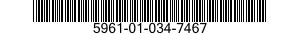 5961-01-034-7467 SEMICONDUCTOR DEVICE,DIODE 5961010347467 010347467