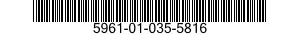 5961-01-035-5816 SEMICONDUCTOR DEVICE,DIODE 5961010355816 010355816