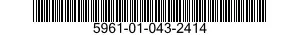 5961-01-043-2414 TRANSISTOR 5961010432414 010432414