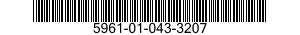 5961-01-043-3207 SEMICONDUCTOR DEVICE,DIODE 5961010433207 010433207