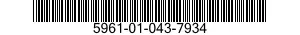 5961-01-043-7934 SEMICONDUCTOR DEVICE,DIODE 5961010437934 010437934