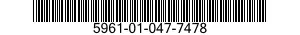 5961-01-047-7478 SEMICONDUCTOR DEVICE,DIODE 5961010477478 010477478