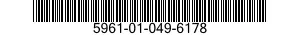 5961-01-049-6178 TRANSISTOR 5961010496178 010496178