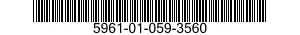 5961-01-059-3560 SEMICONDUCTOR DEVICES,UNITIZED 5961010593560 010593560