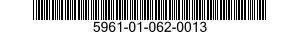 5961-01-062-0013 SEMICONDUCTOR DEVICES,UNITIZED 5961010620013 010620013