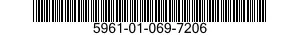 5961-01-069-7206 TRANSISTOR 5961010697206 010697206
