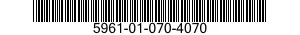 5961-01-070-4070 TRANSISTOR 5961010704070 010704070