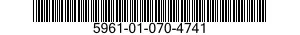 5961-01-070-4741 TRANSISTOR 5961010704741 010704741