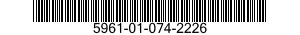 5961-01-074-2226 TRANSISTOR 5961010742226 010742226
