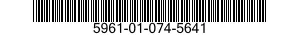 5961-01-074-5641 SEMICONDUCTOR DEVICES,UNITIZED 5961010745641 010745641