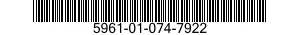 5961-01-074-7922 SEMICONDUCTOR DEVICE,DIODE 5961010747922 010747922