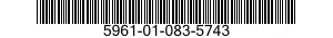 5961-01-083-5743 SEMICONDUCTOR DEVICES,UNITIZED 5961010835743 010835743
