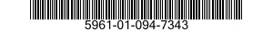 5961-01-094-7343 SEMICONDUCTOR DEVIC 5961010947343 010947343