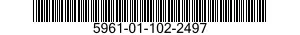 5961-01-102-2497 TRANSISTOR 5961011022497 011022497