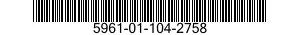 5961-01-104-2758 SEMICONDUCTOR DEVICE,DIODE 5961011042758 011042758