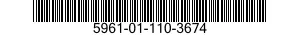 5961-01-110-3674 SEMICONDUCTOR DEVICE ASSEMBLY 5961011103674 011103674