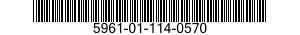 5961-01-114-0570 SEMICONDUCTOR DEVICE,DIODE 5961011140570 011140570