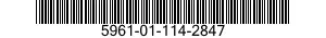 5961-01-114-2847 TRANSISTOR 5961011142847 011142847