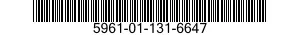 5961-01-131-6647 SEMICONDUCTOR DEVICE,DIODE 5961011316647 011316647